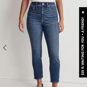 Madewell The Curvy Perfect Vintage Jean 18W